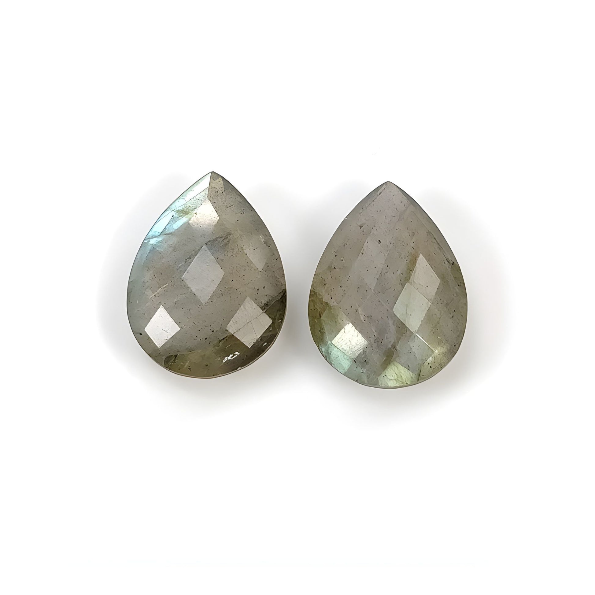 labradorite checker cut gemstone
