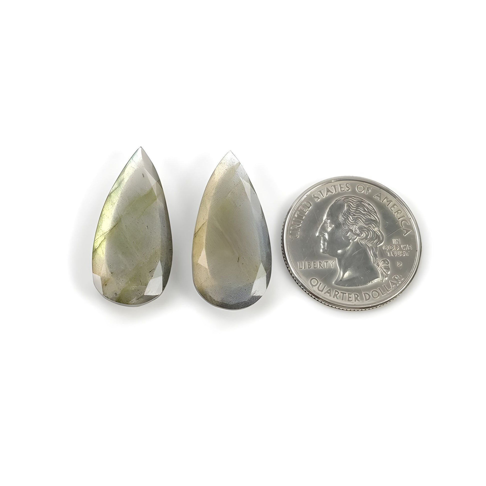 ラブラドライトチェッカーカット