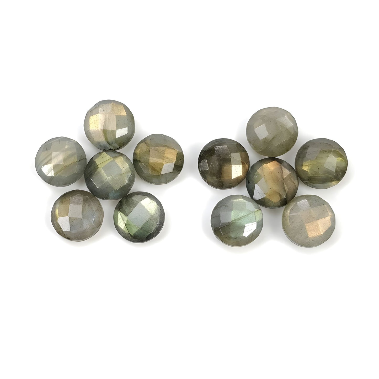 labradorite checker cut gemstone