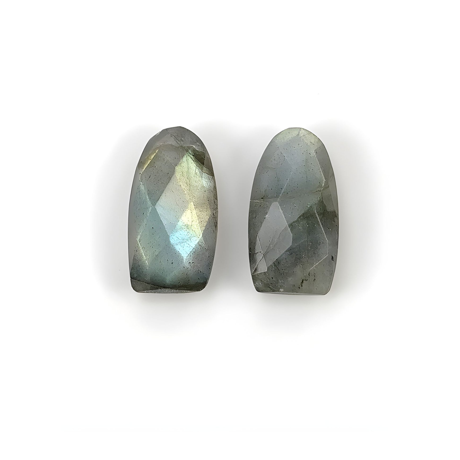 labradorite checker cut gemstone