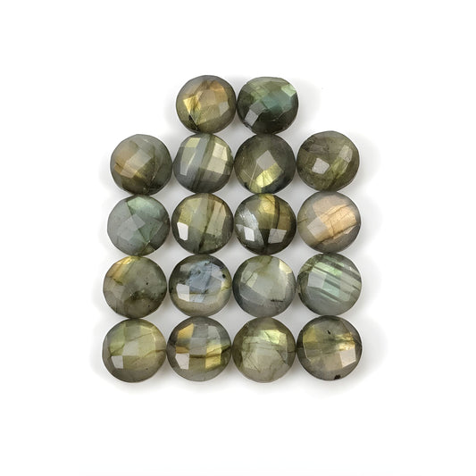 labradorite checker cut gemstone