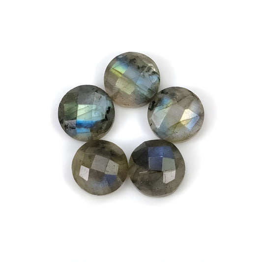labradorite checker cut gemstone
