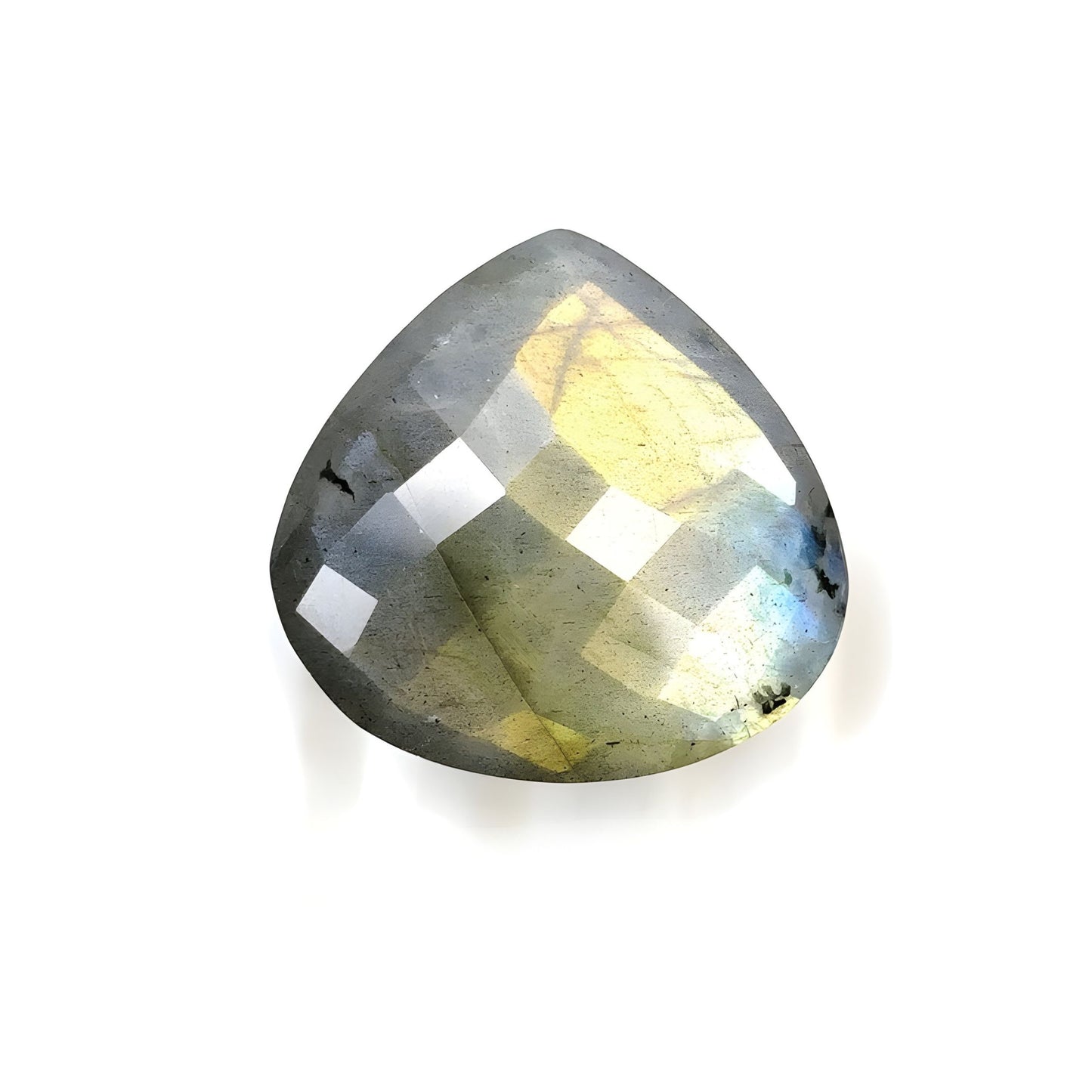 labradorite checker cut gemstone