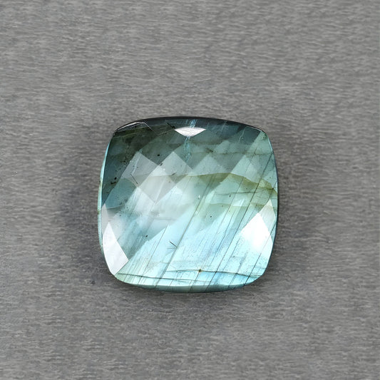 labradorite checker cut gemstone