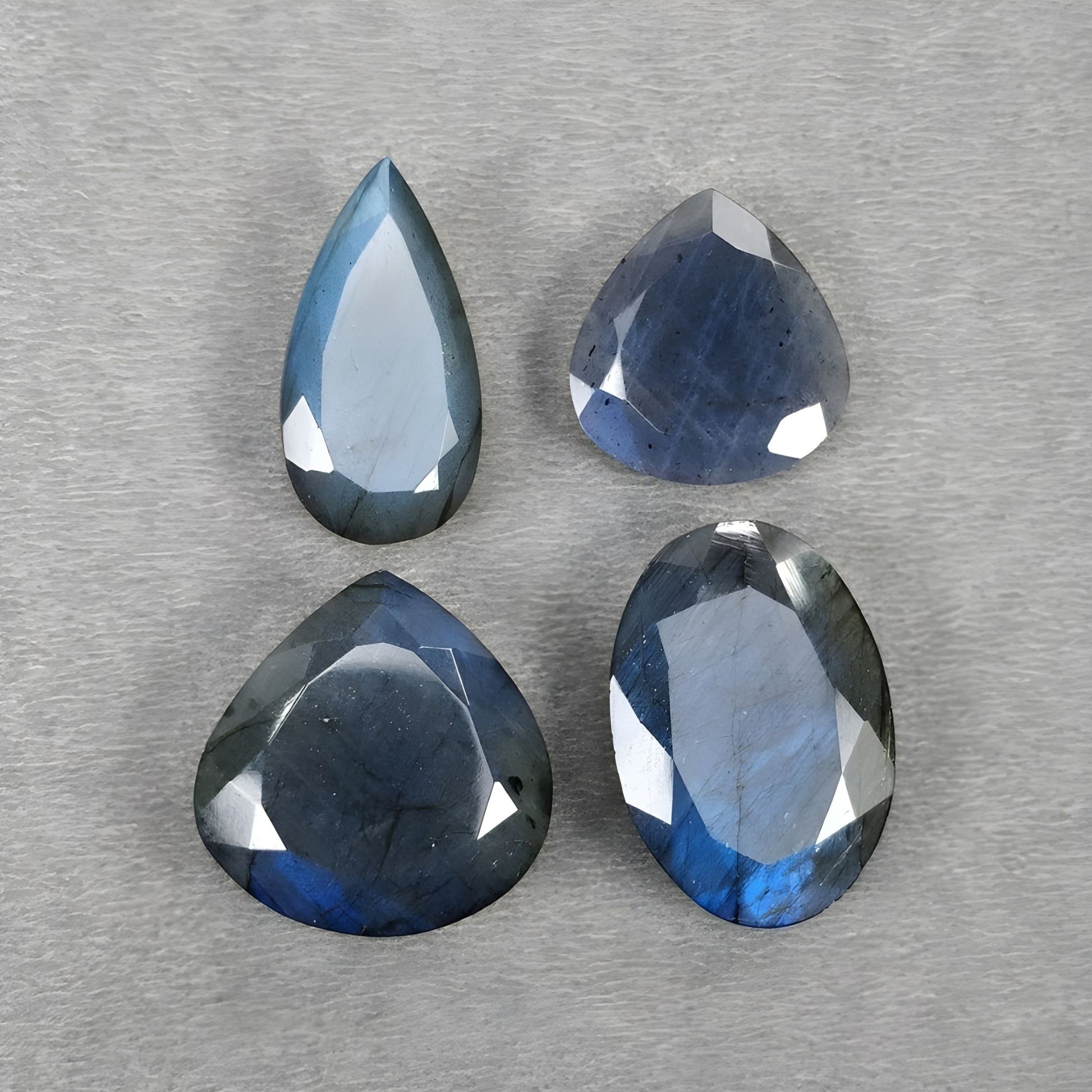 labradorite faceted cut gemstone