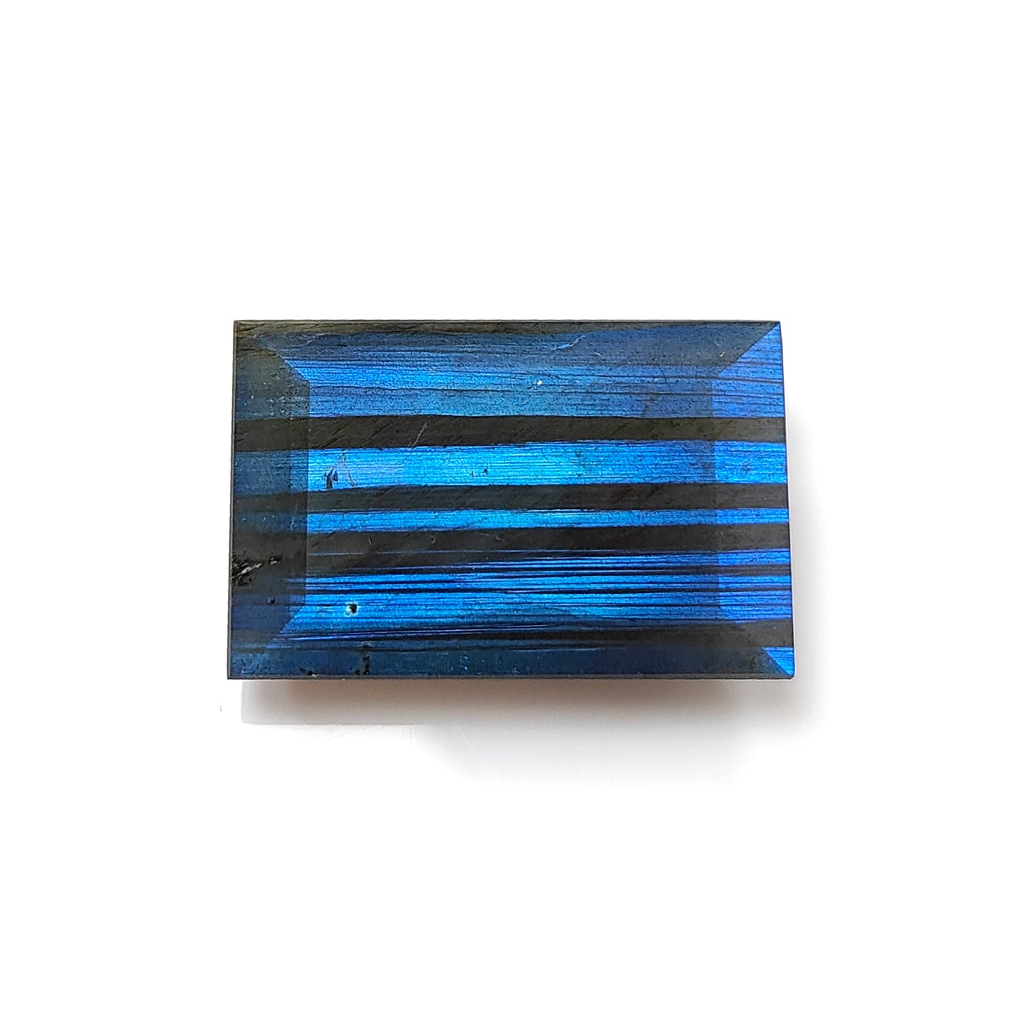 47.20cts Blue Labradorite Fancy Cut Natural Untreated Baguette Shape 1pc 29*19mm