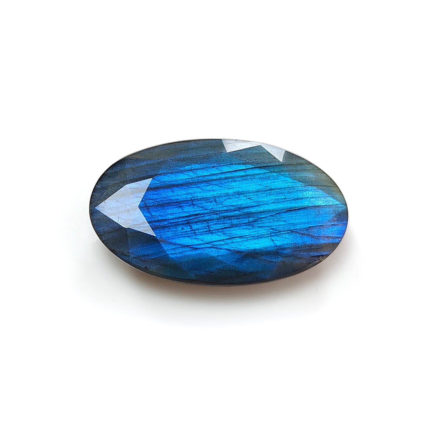 ラブラドライト オーバルファセットカット