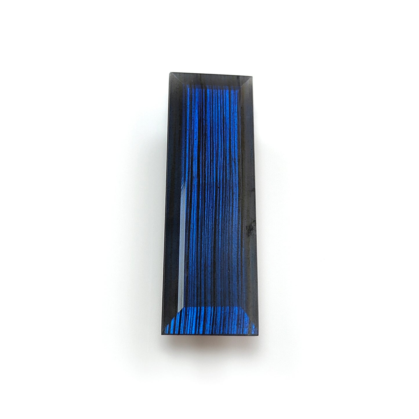 Blue Labradorite Baguette faceted Cut