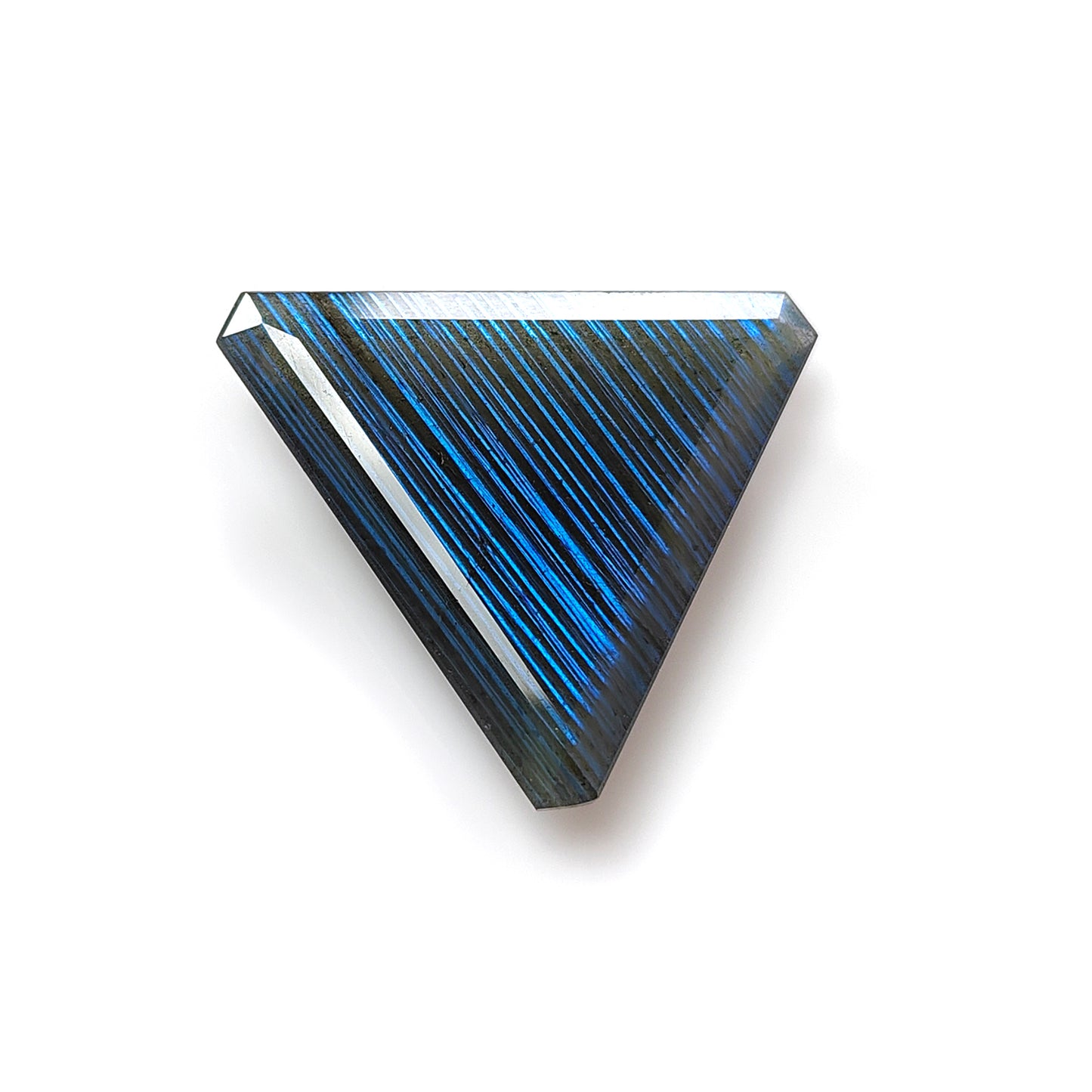 ブルーラブラドライト トライアングルファセットカット