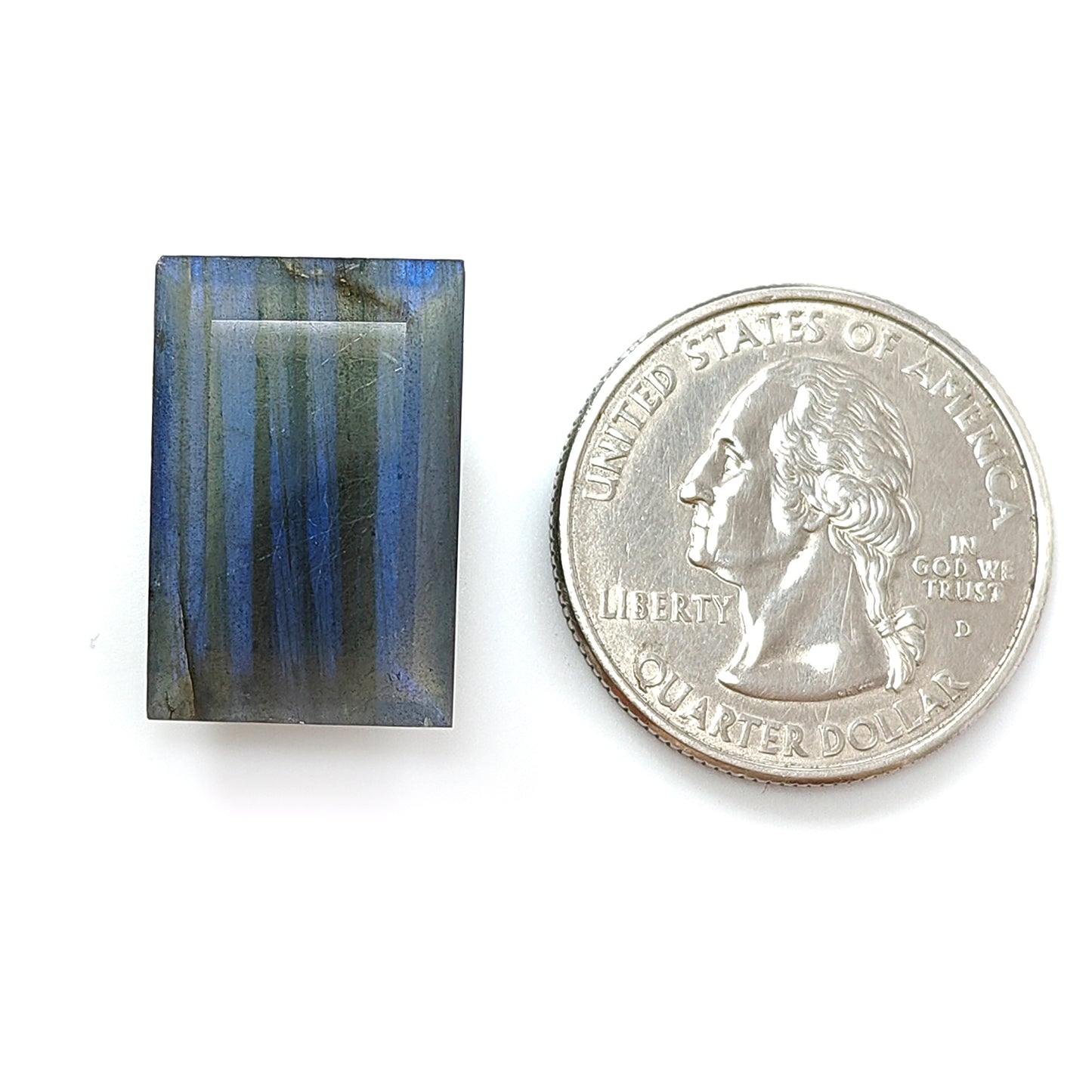 ラブラドライト バゲット ファセットカット