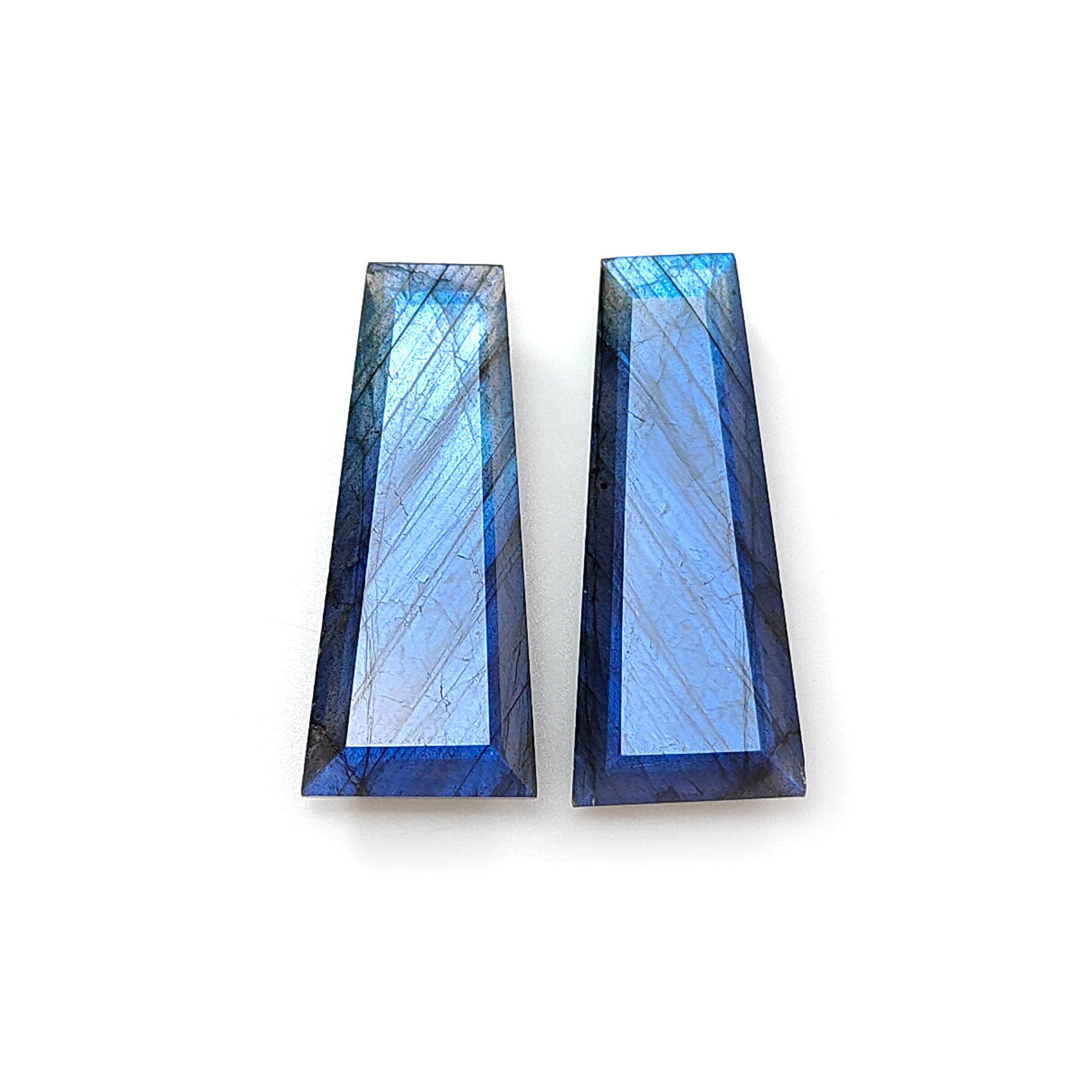 Blue Labradorite baguette Cut Faceted