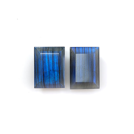 Blue Labradorite Baguette faceted Cut