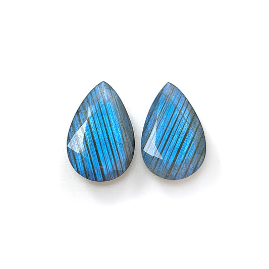 Labradorite Pear faceted Cut