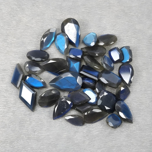 labradorite faceted cut gemstone