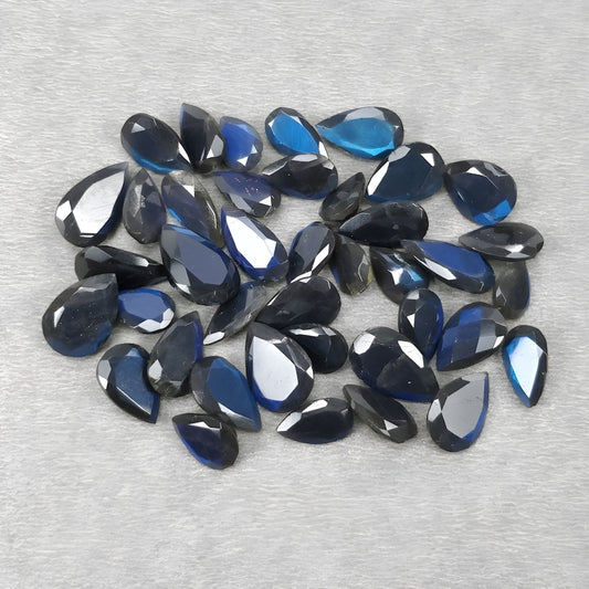 labradorite faceted cut gemstone