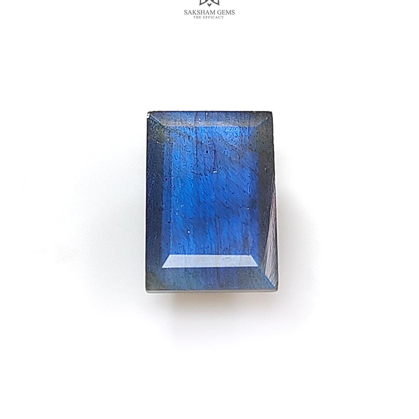 Rainbow Flashing Labradorite Fancy Cut: 11.90cts Natural Untreated Unheated Blue Labradorite Baguette Shape 1pc For Jewelry 17*11mm