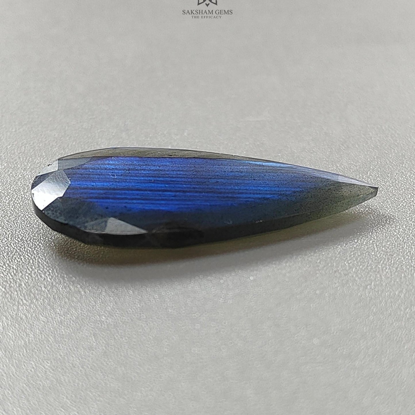 Rainbow Flashing Labradorite Fancy Cut: 13.30cts Natural Untreated Unheated Blue Labradorite Pear Shape 1pc For Jewelry 31*15mm