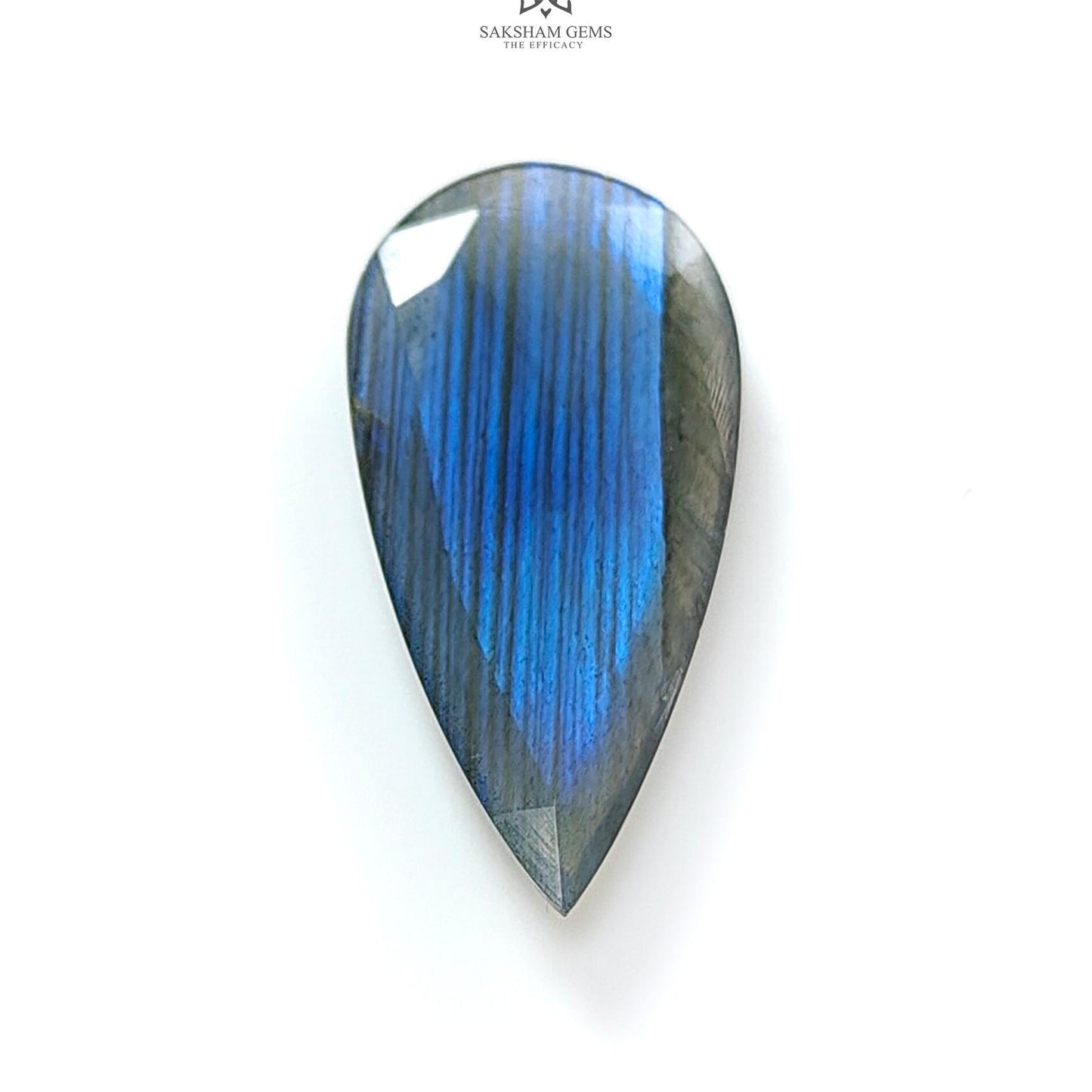 Rainbow Flashing Labradorite Fancy Cut: 13.30cts Natural Untreated Unheated Blue Labradorite Pear Shape 1pc For Jewelry 31*15mm