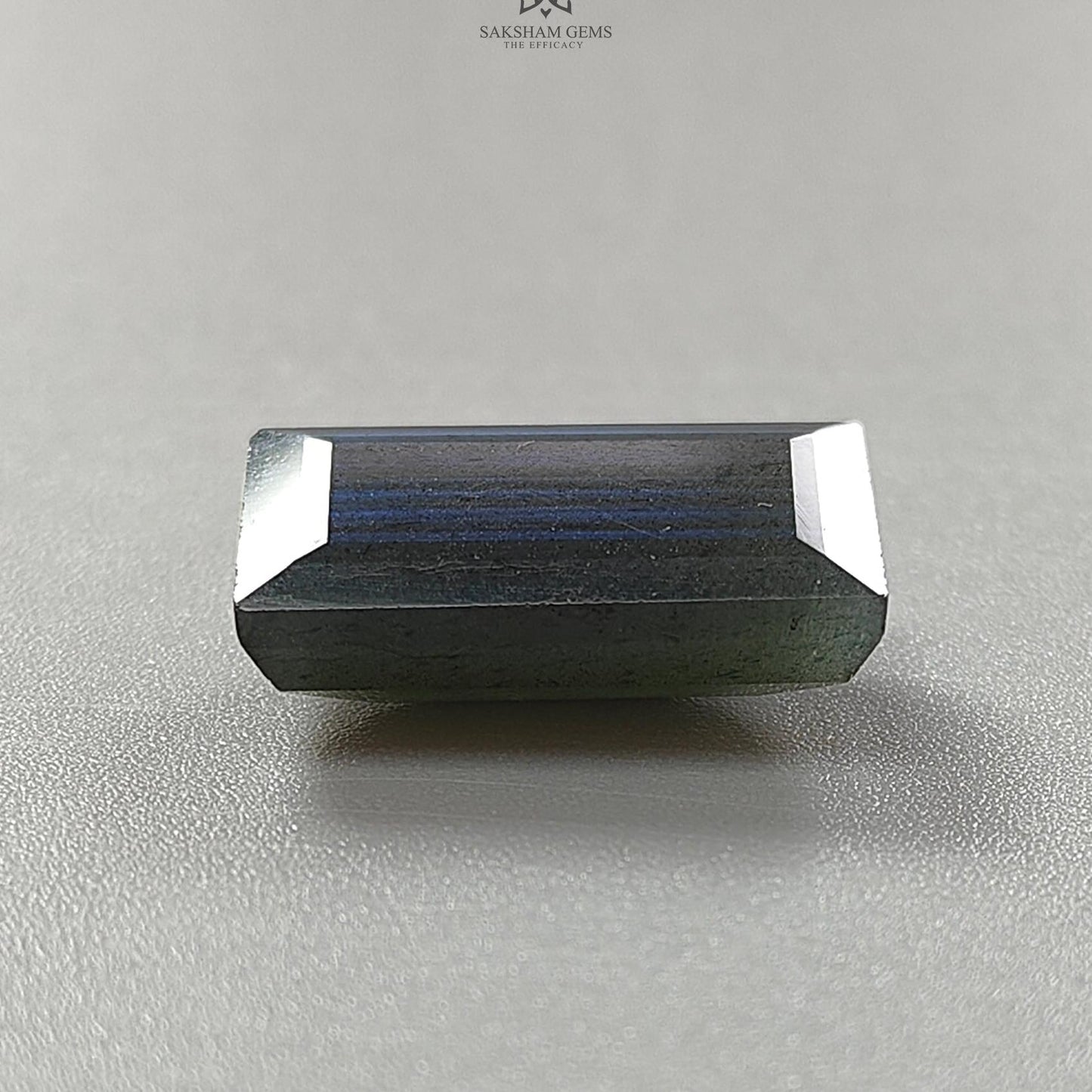 Labradorite Cabochon Fancy Cut : 16.50cts Natural Untreated Unheated Blue Labradorite  Baguette Shape 1pc For Jewelry 21*11mm