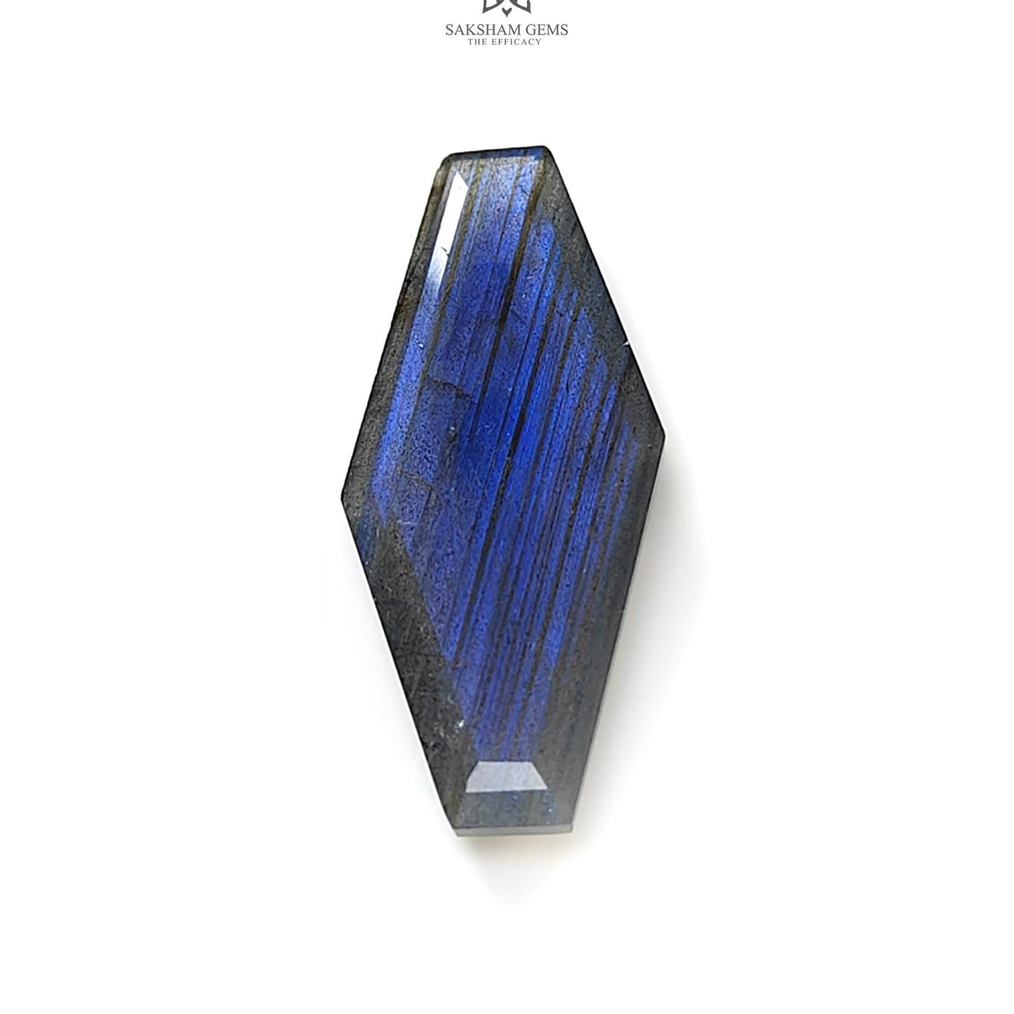 Rainbow Flashing Labradorite Fancy Cut: 18.30cts Natural Untreated Unheated Blue Labradorite Uneven Shape 1pc For Jewelry 35*15mm