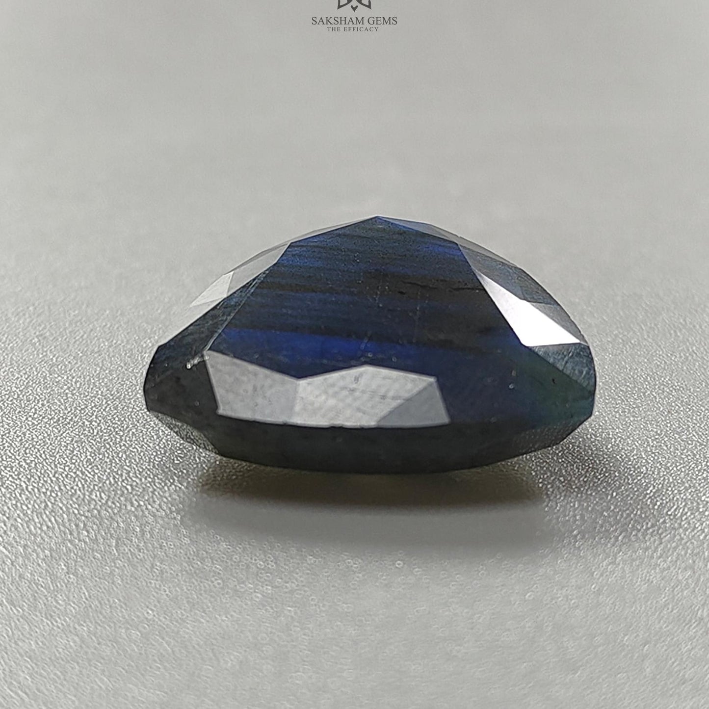 Labradorite Cabochon Fancy Cut : 27.00cts Natural Untreated Unheated Blue Labradorite Triangle Shape 1pc For Jewelry 23mm