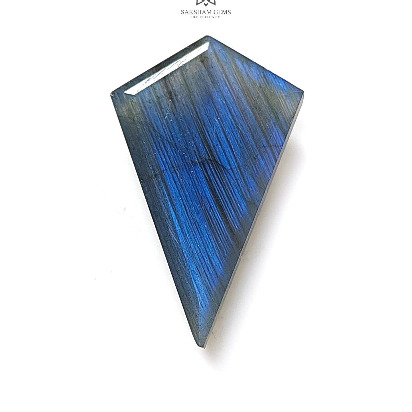 Labradorite Cabochon Fancy Cut : 27.50cts Natural Untreated Unheated Blue Labradorite Pear Shape 1pc For Jewelry36*20mm