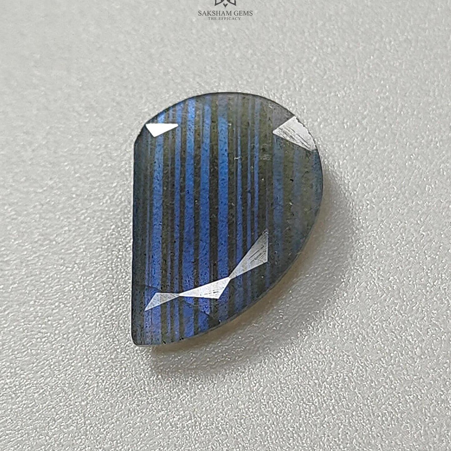 Rainbow Flashing Labradorite Fancy Cut: 6.20cts Natural Untreated Unheated Blue Labradorite Uneven Shape 1pc For Jewelry 17*13mm