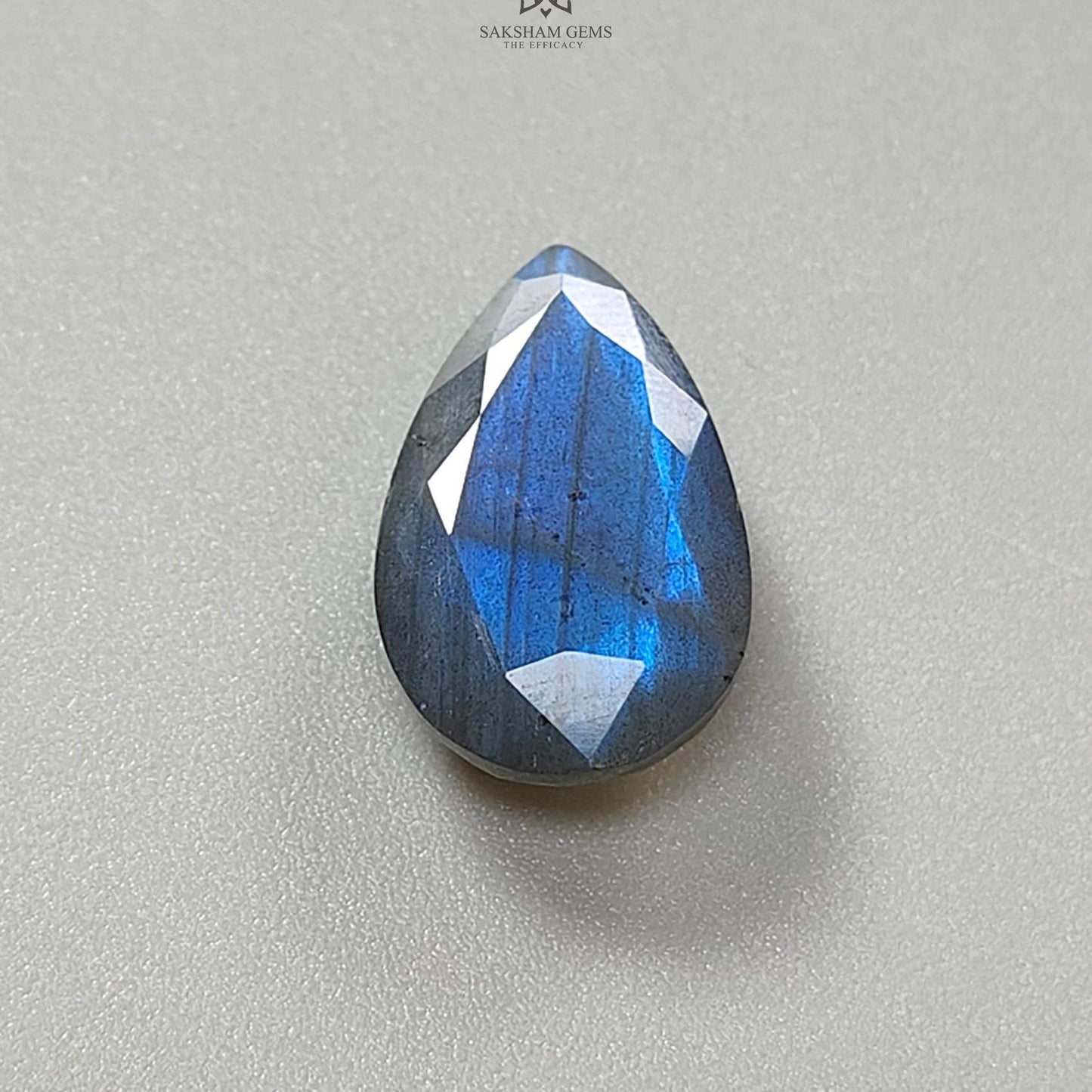 Rainbow Flashing Labradorite Fancy Cut: 8.20cts Natural Untreated Unheated Blue Labradorite Pear Shape 1pc For Jewelry 18*12mm