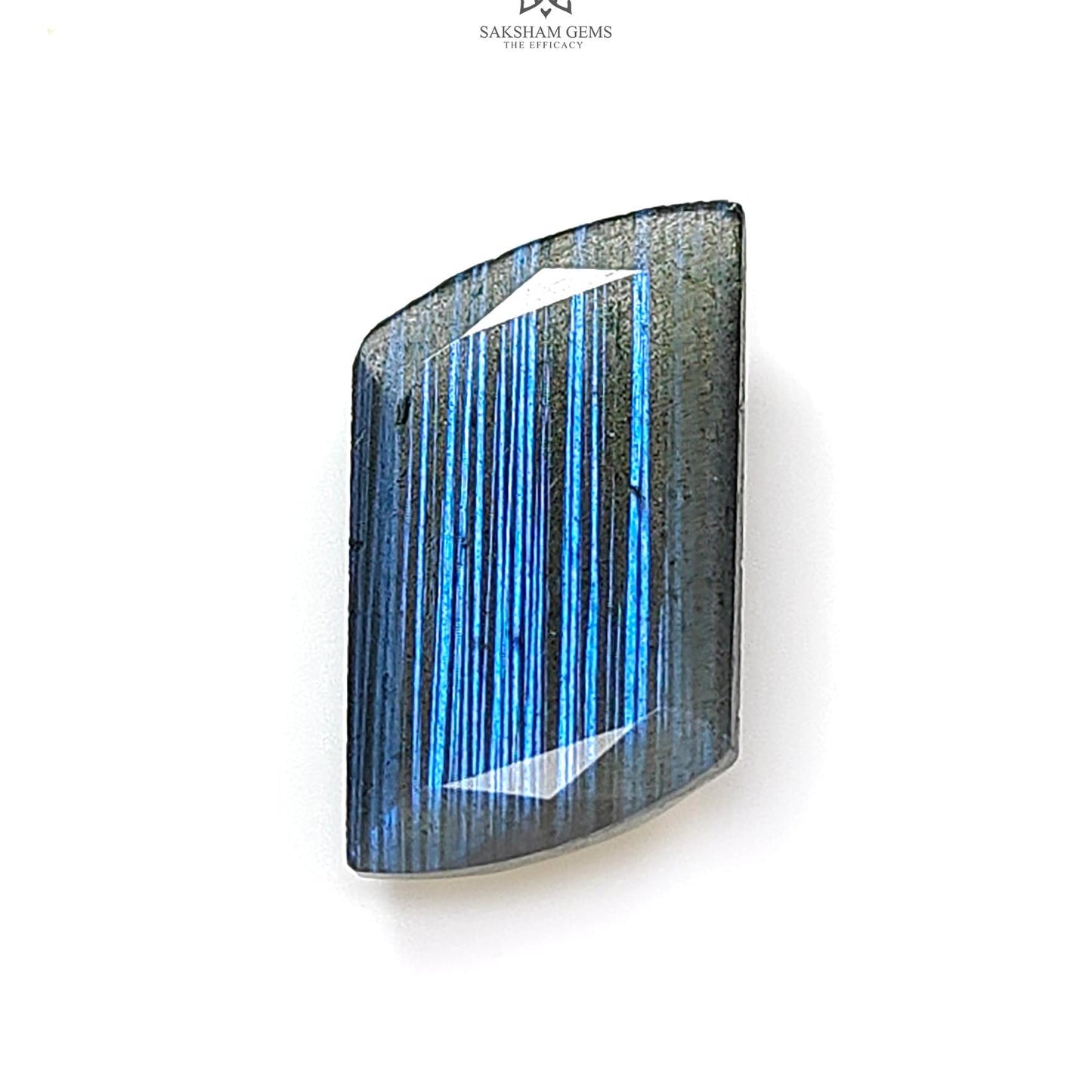 Rainbow Flashing Labradorite Fancy Cut: 8.50cts Natural Untreated Unheated Blue Labradorite Baguette Shape 1pc For Jewelry 20*11mm