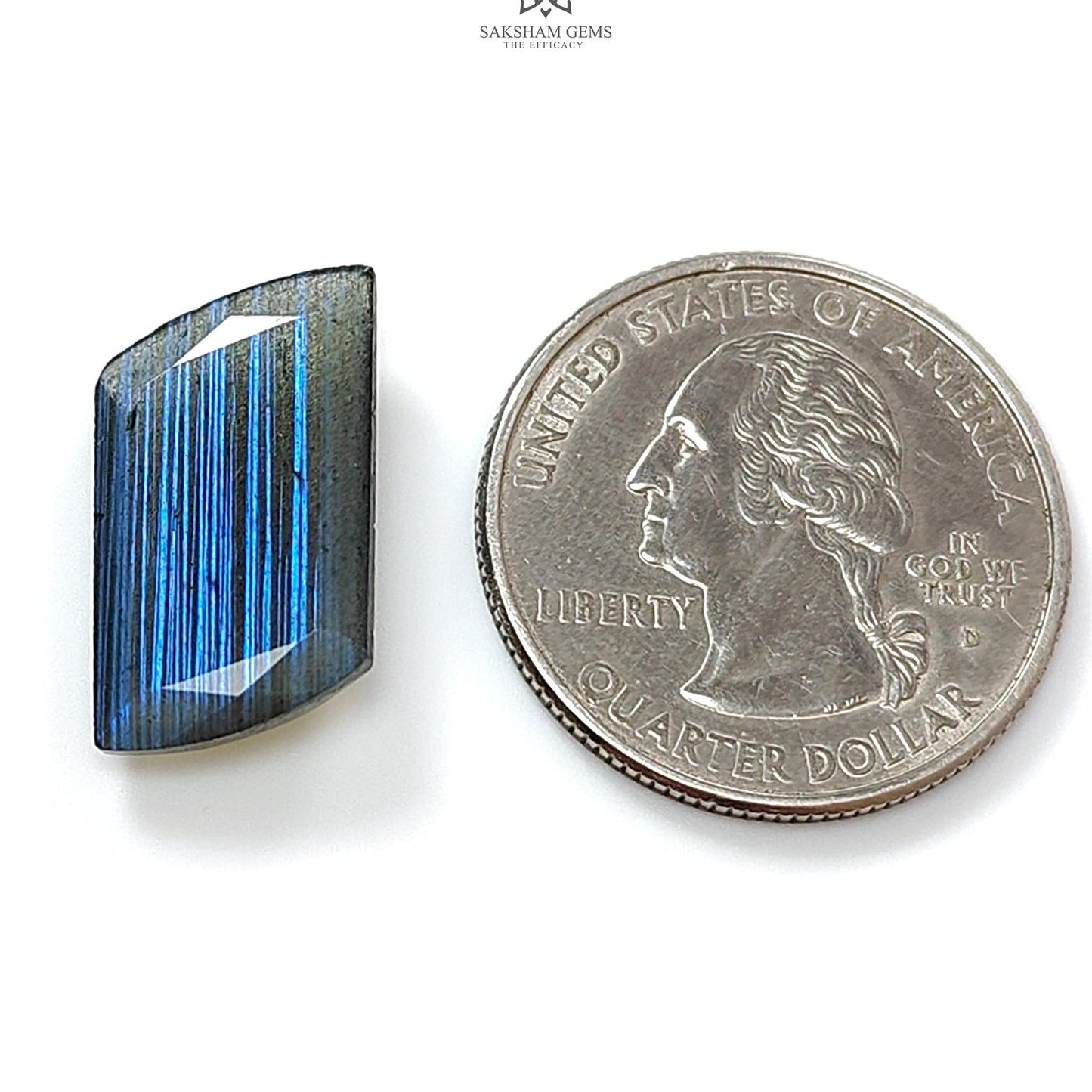 Rainbow Flashing Labradorite Fancy Cut: 8.50cts Natural Untreated Unheated Blue Labradorite Baguette Shape 1pc For Jewelry 20*11mm