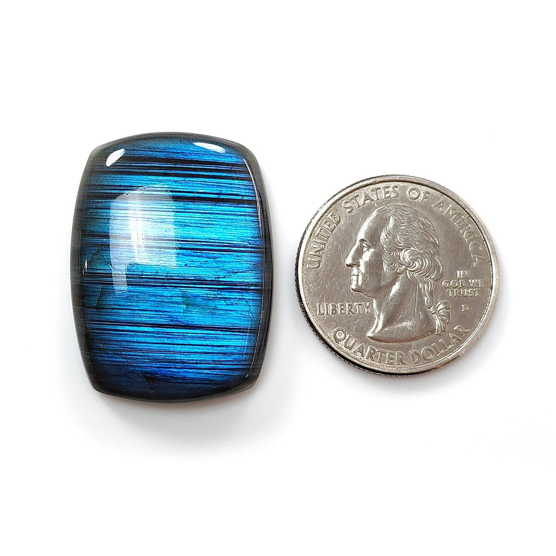 ブルーラブラドライトクッションカボション