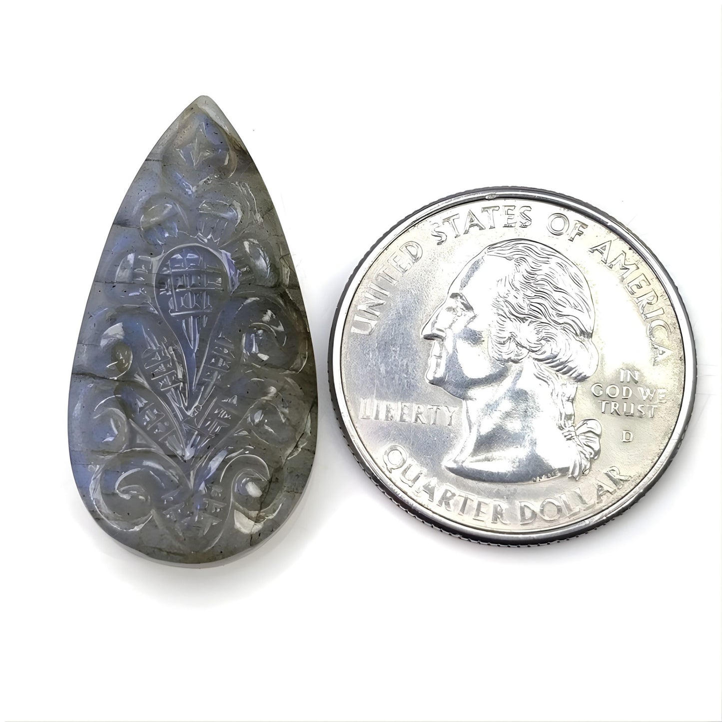 天然ラブラドライト宝石