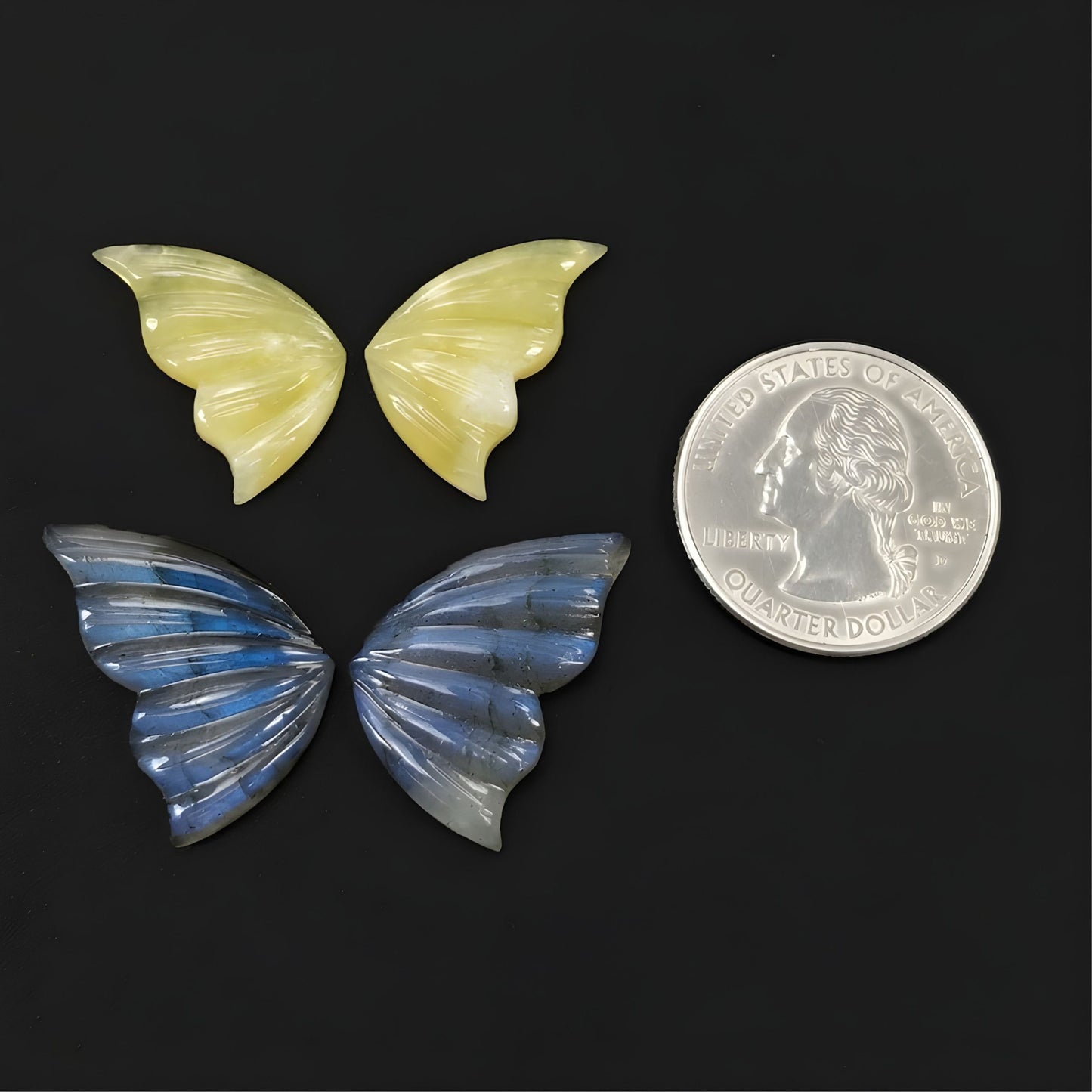 labradorita, ópalo natural