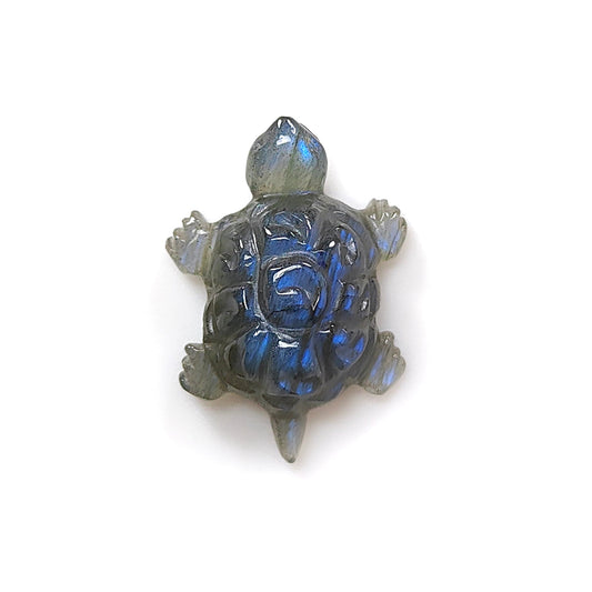 Blue Labradorite Tortoise Carving  