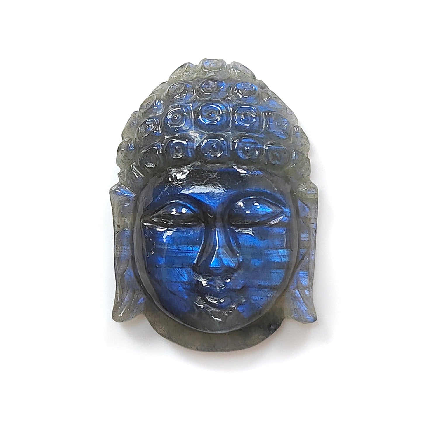 Blue Labradorite Buddha Carving