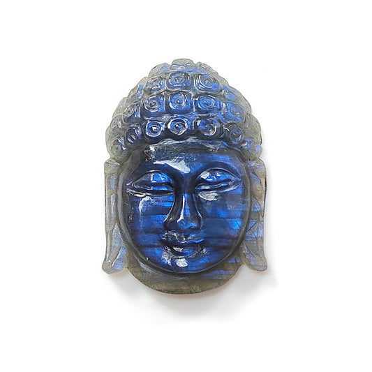 Blue Labradorite Buddha Carving