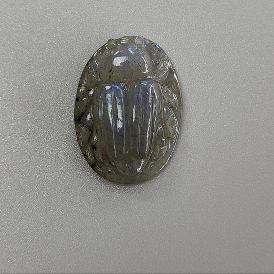 Labradorite Scarab Carving
