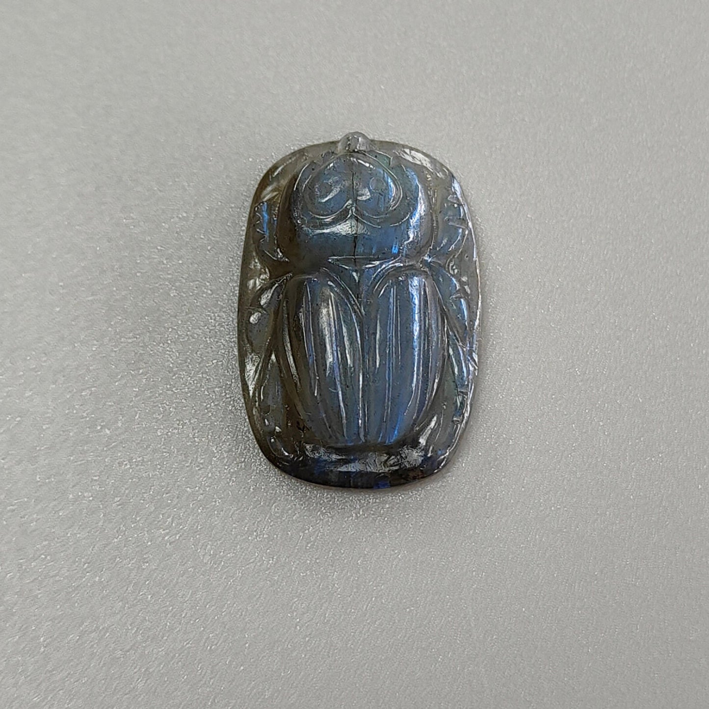 Labradorite Scarab Carving