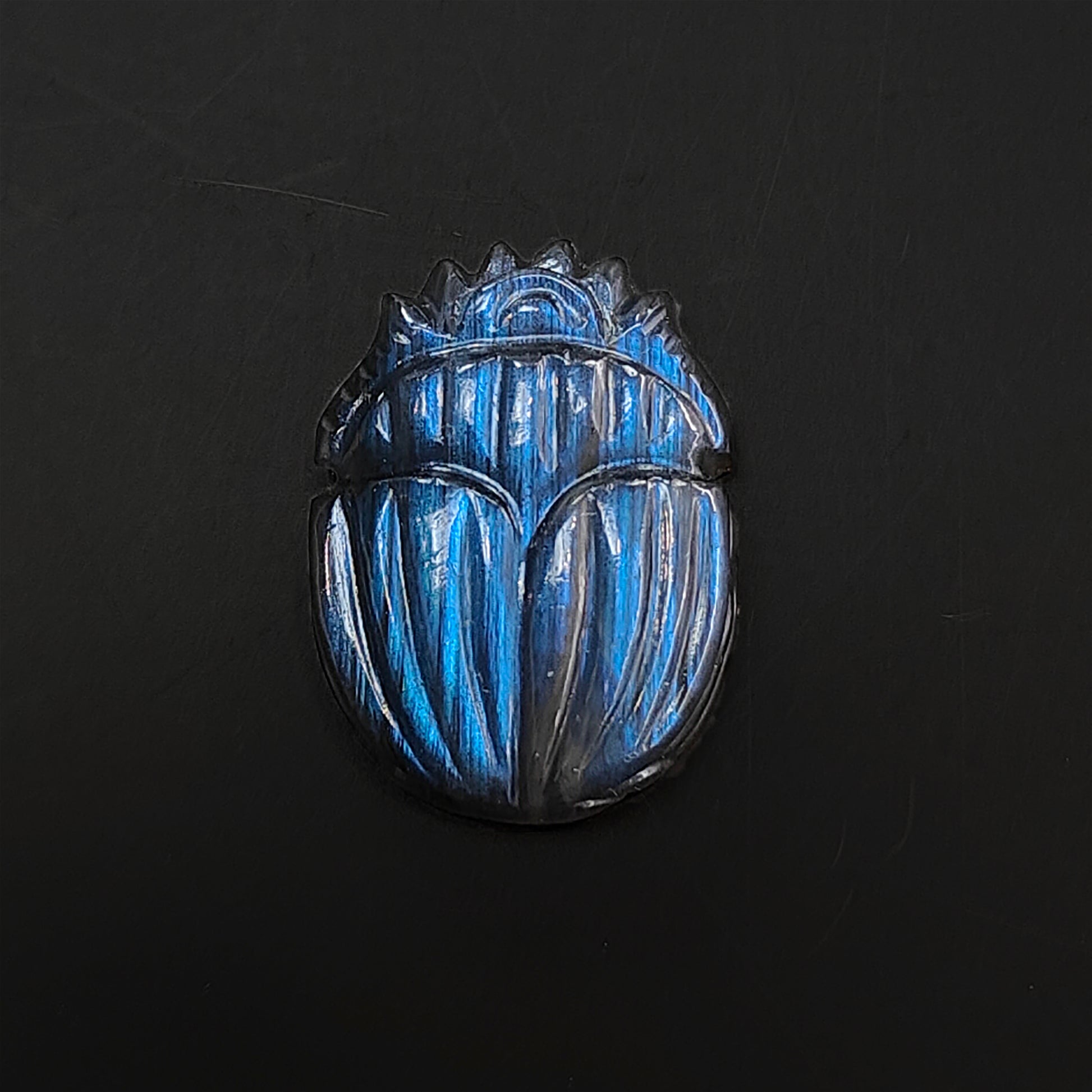 ラブラドライトスカラベのお手入れ