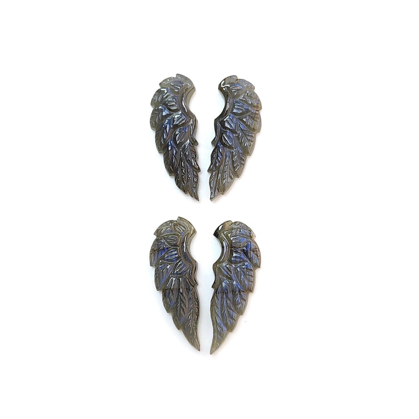 Blue Labradorite Butterfly Caeving