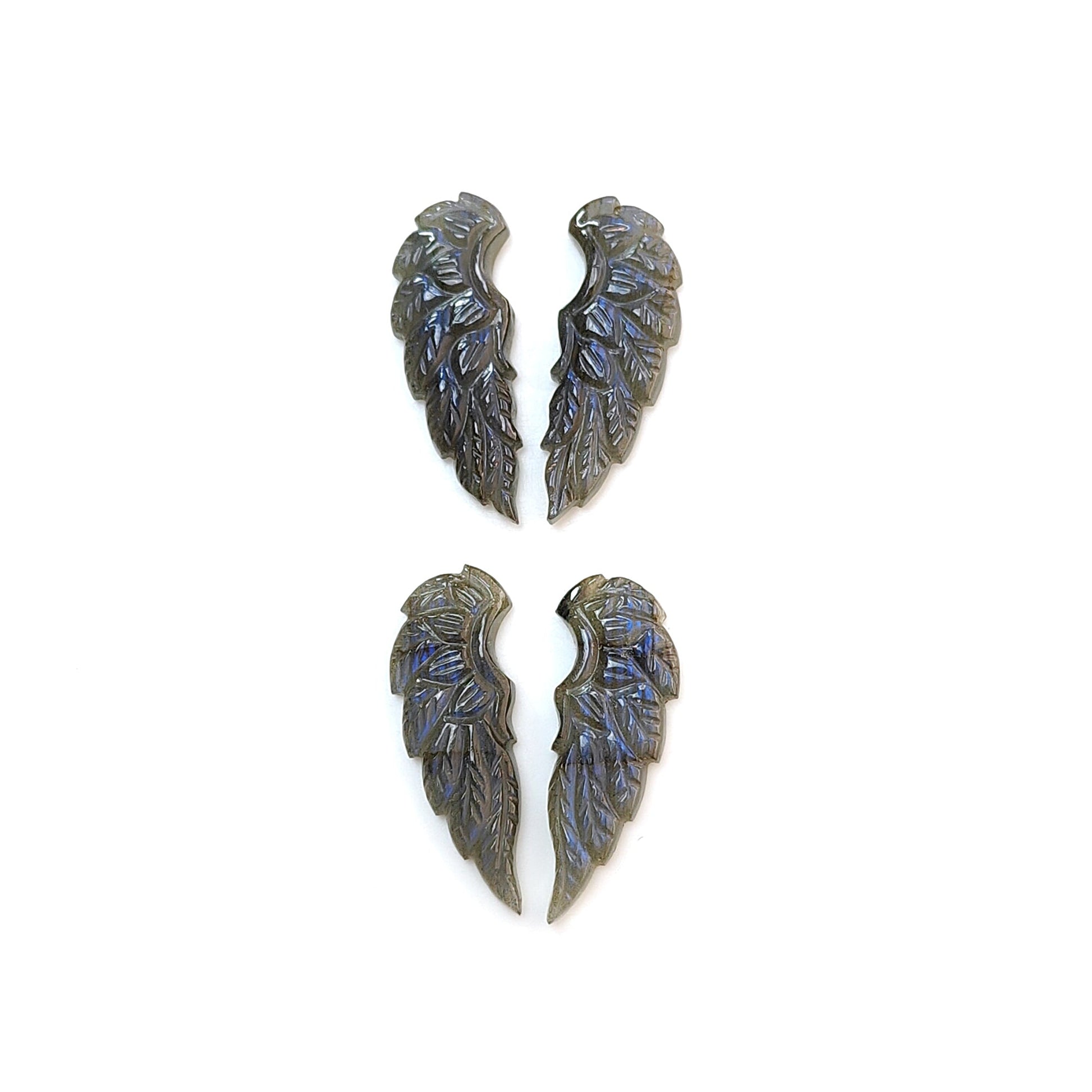 Blue Labradorite Butterfly Caeving