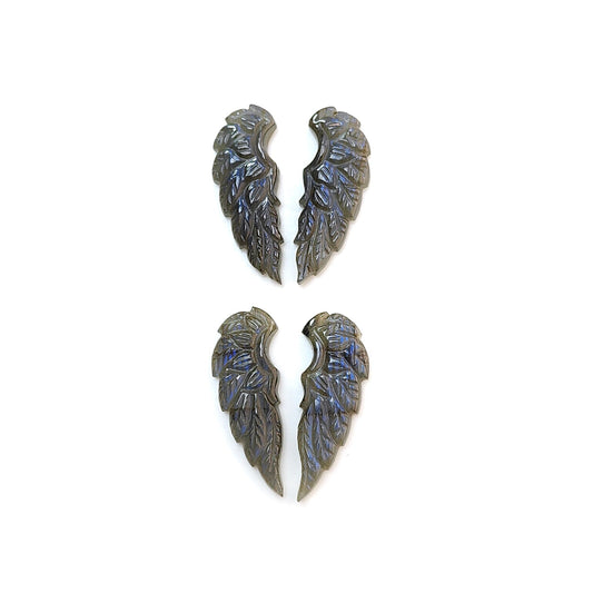 Blue Labradorite Butterfly Caeving