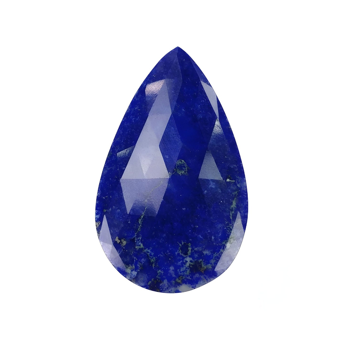lapis lazuli pear shape rose cut