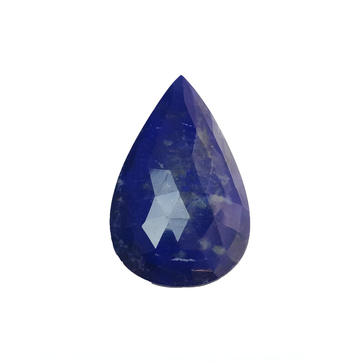 lapis lazuli pear shape rose cut