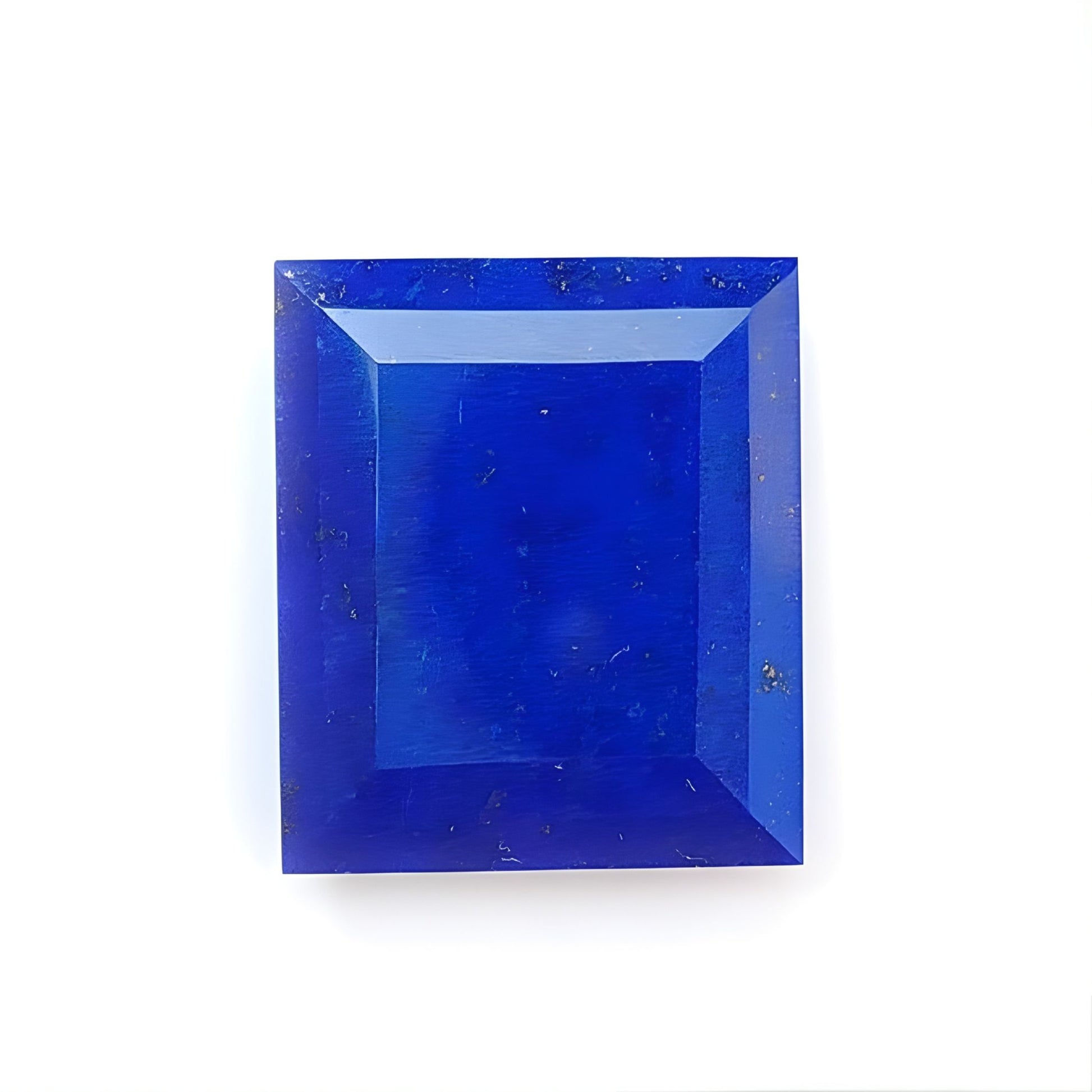 lapis lazuli faceted cut gemstone