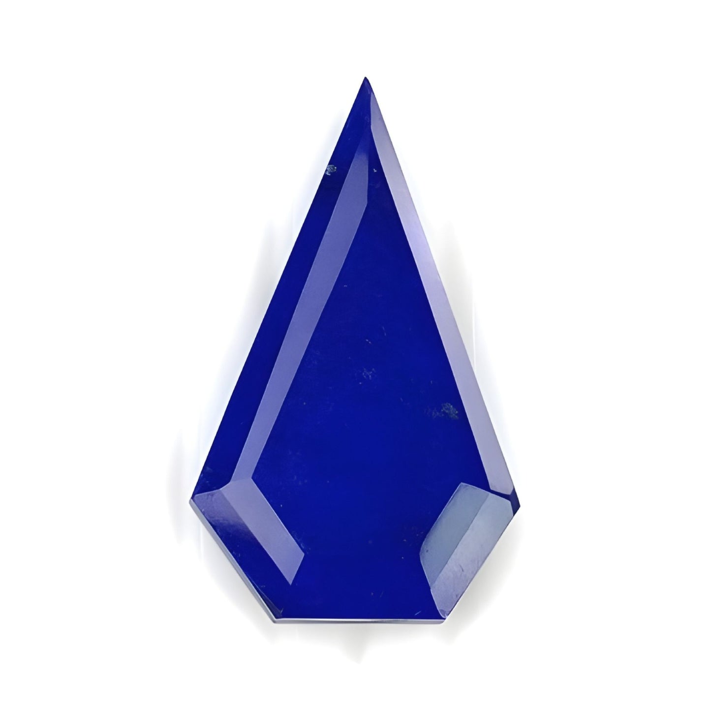 lapis lazuli faceted cut gemstone