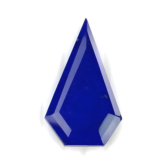 lapis lazuli faceted cut gemstone