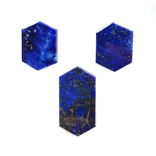 lapis lazuli flat slices gemstone