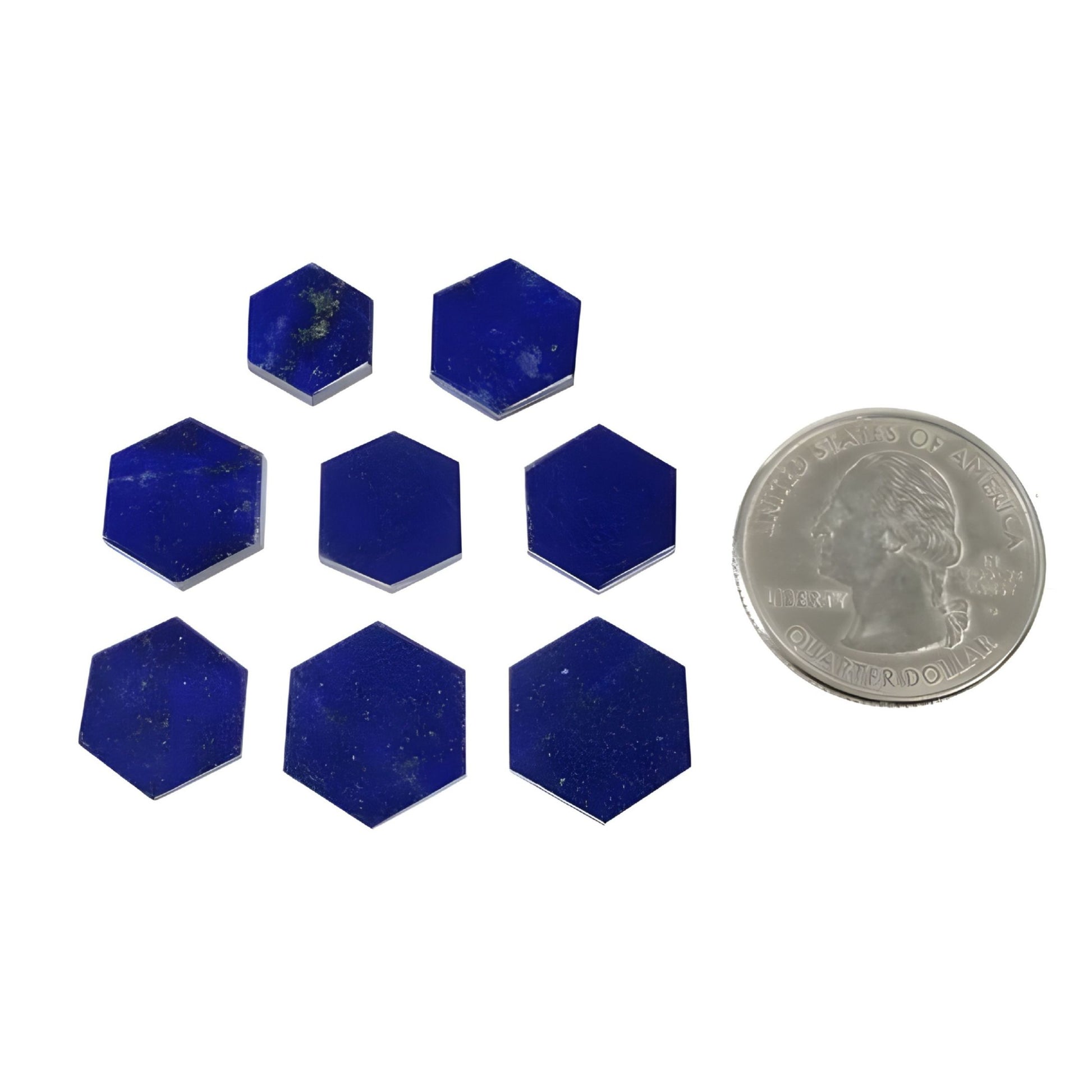 Lapislazuli-Flachscheiben