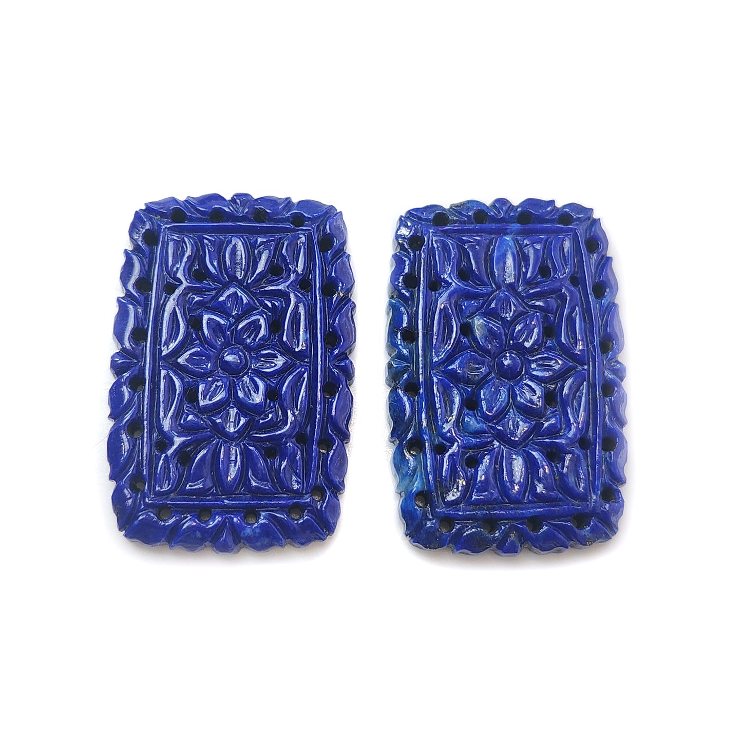 lapis lazuli cushion carving